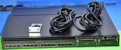 JL075A HP HPE Aruba 3810M 16-Ports SFP+ Switch JL084A Stacking Mod 2x JL085A - Image 1 of 3