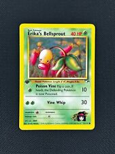 Erika’s Bellsprout 75/132 1st Edition Pokémon Card Gym Heroes Common WOTC