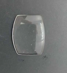 VETRO OTTICO FOSSIL ES9824 15,6X19mm BORDO ARGENTO ORIGINALE - Foto 1 di 2