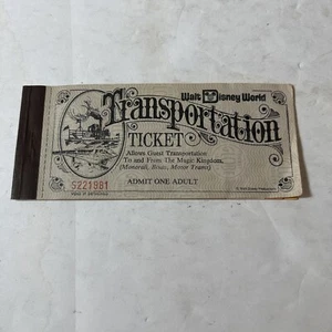 Vintage Disney World Opening Year 1972 Transportation Ticket Book - Picture 1 of 9