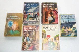 (6) Vintage Hardcover Books "Nancy Drew" / See Picture for Titles - Foto 1 di 1