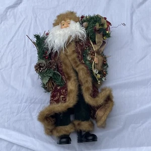 21 inch Christmas Treasures Santa Hard To Find Saint Nicholas With Toy Sack - Picture 1 of 16