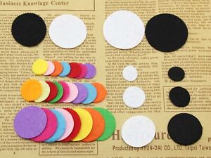 Round  Non-woven Circles Felt Pads For Flower,Brooches' Back Pick Your Size