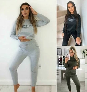 NEW Womens Ye Saint West Lounge Wear Set Ladies Casual Comfy Two Piece Tracksuit - Picture 1 of 4