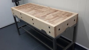 Traditional Sycamore Solid Reversible End Grain Butchers Block - Picture 1 of 5