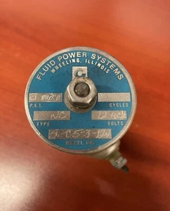 Fluid Power System 5-C5-3 12V 7200881 F1 Solenoid Valve 3000 PSI 12 Volt - Picture 1 of 5