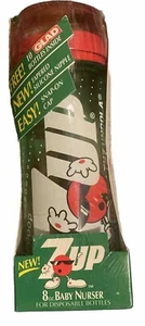 Vtg. Munchkin 1994 7up Baby Nurser Bottle Tapered Silicone Nipple w/10 Glad Bags - Picture 1 of 6