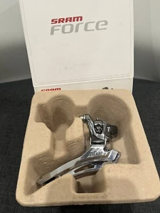 Derailleur front SRAM Force silver Clamp on 32.8mm double for 10 sp New In Box - Picture 1 of 5