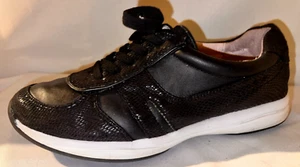 Taryn Rose Damenschuhe Größe 7M schwarz ARVIE Leder Schnürschuhe bequeme Turnschuhe - Bild 1 von 9