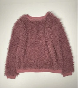 Art Class Girls Sweatshirt Pink Shag Soft Size XL (14/16) - Picture 1 of 5