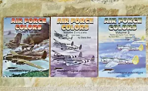 “AIR FORCE COLORS” 3 VOL SET - INSIGNIA, MARKINGS & COLORS 1926-1947/SQUADRON - Picture 1 of 8