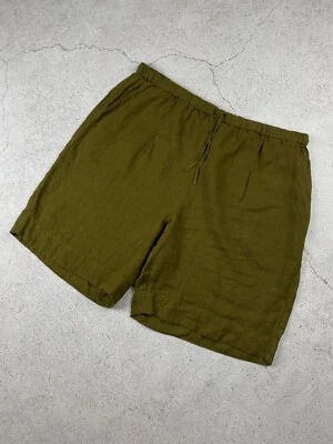 Gudrun Sjoden Womens Linen Oversize Knit Green Shorts Size XL - Image 1 of 4