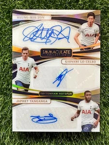 2021 Immaculate HEUNG-MIN SON LO CELSO TANGANGA Triple Auto #15/25 Tottenham - Picture 1 of 2