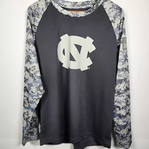 Men's Colosseum Charcoal/Digi Camo North Carolina Tar Heels Long Sleeve XL - Picture 1 of 7