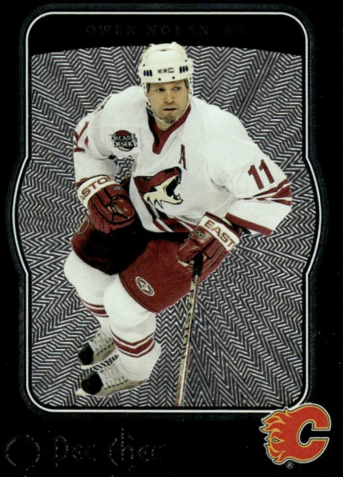 2007-08 O-Pee-Chee Micromotion Black Owen Nolan /100 Calgary Flames #79 - Image 1 of 2