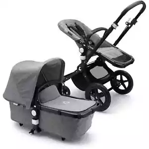 Bugaboo Cameleon 3 Classic Grey Melange Collection Pushchair Stroller Pram Set - Picture 1 of 15