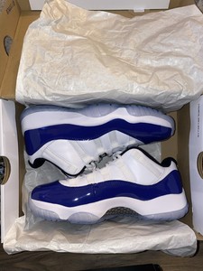 purple jordan 11 low top