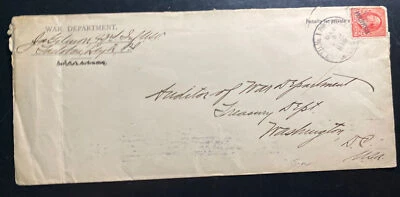 Cubierta del Departamento de Guerra de Filipinas 1906 a Washington DC Estados Unidos Foto 1 de 2