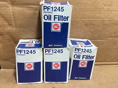 Filtro de aceite GM 25014441 AC PF1245 1989-1998 + 2001-2004 Tracker -- LOTE DE 4 NOS Foto 1 de 4
