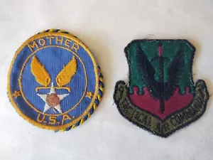 Parches de hombro de seda tácticos originales de la USAAF y la USAF del Comando Aéreo - Imagen 1 de 5