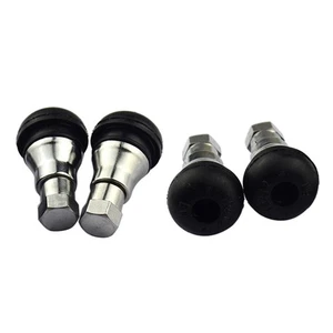 in Tire Valve Stem Metal in Chrome Sleeve And - Picture 1 of 5
