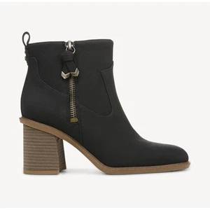 Dr. Scholl's Rodeo Damen-Bootie Blockabsatz schwarz Synthetik Westernreißverschluss Größe 9M - Bild 1 von 11