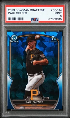 2023 Bowman Draft Sapphire Edition Paul Skenes #BDC14 PSA 9 - Image 1 of 2