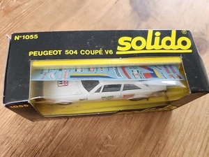 Solido No 1055 Peugeot 504 Coupe V6 Boxed Vintage With Mint Unused Stickers - Picture 1 of 15