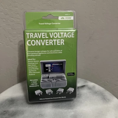 Power Line Global Travel Voltage Converter Kit Adapter Plugs GP-1600 - Image 1 of 4