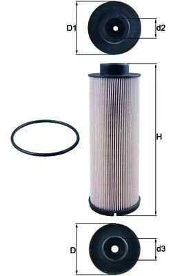 MAHLE KX73/1D FUEL FILTER - Image 1 of 2