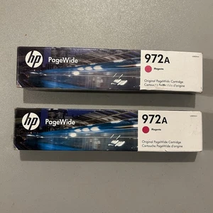 Cartucho de tinta HP 972A Page Wide magenta L0R89AN paquete de 2 caducados 2025 2026 nuevo - Imagen 1 de 3