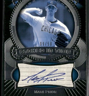 2004 Upper Deck Etchings #ET-MP Mark Prior Etched in Time Autograph Blue #/50 - Image 1 of 2