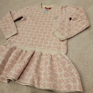 Guess Brand - Vestido Suéter - Niñas Talla 6 - ROSA - Imagen 1 de 11