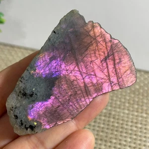 Top Labradorit Kristallstein natürliches raues Mineral Probe Heilung 38g c211 - Bild 1 von 13