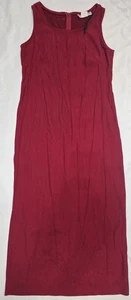 Jessica Howard Red Dress Women's Size 12 Sleeveless Slit On Back - Picture 1 of 6