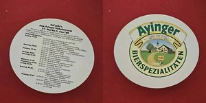 Aying Volksfest 1988 Brauerei Bierdeckel Bier - Picture 1 of 1
