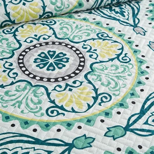3 Piece Authentic Blooming Patchwork Quilt Set Bedspread Coverlet & Shams Queen - Picture 1 of 68