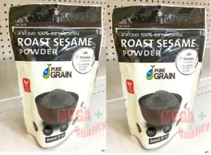 2 x 100% Pure roasted black sesame powder lower cholesterol healthy food 80g - Picture 1 of 4