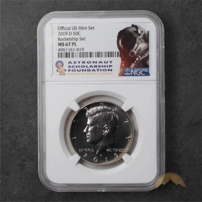 2019-D Proof Like Kennedy Half Dollar 50c - NGC MS67 PL - Rocketship - Image 1 of 2