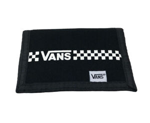 Vans Of The Wall Classic White & Black Checkered Skate Wallet Tri-Fold ID Holder
