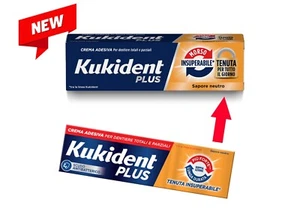 ►PROMO 3 TUBES 57g◄ KUKIDENT® PLUS DOUBLE ACTION UNSURPASSED BITE - Picture 1 of 3