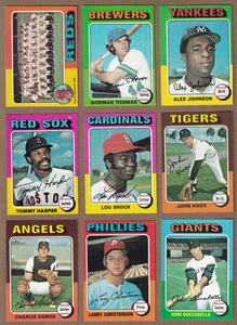 1975 Topps Baseball (529-660) * You Pick * Conditions Listed - Picture 1 of 245