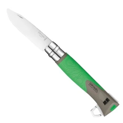 OPINEL COLTELLO EXPLORE N°12 INOX VERDE CON RIMUOVI ZECCHE
