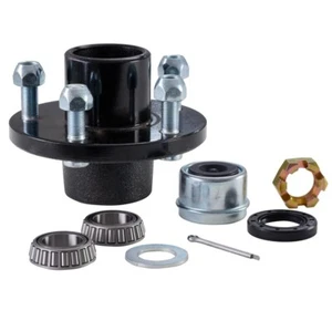 Painted Trailer Hub Kit, 5 Bolt Hub with 1'' bearing - Picture 1 of 4