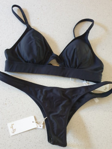 Tigerlily ESSENTIALS Bikini Black Size  AU8/10 RRP $160+