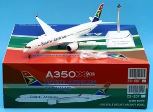 JC Wings 1:200 Sudáfrica Airbus A350-900XWB Diecast Aircraft Modelo ZS-SDF - Imagen 1 de 14