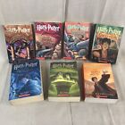 Harry Potter Complete Series 1-7 JK Rowling Paperback Lot of 7 Books