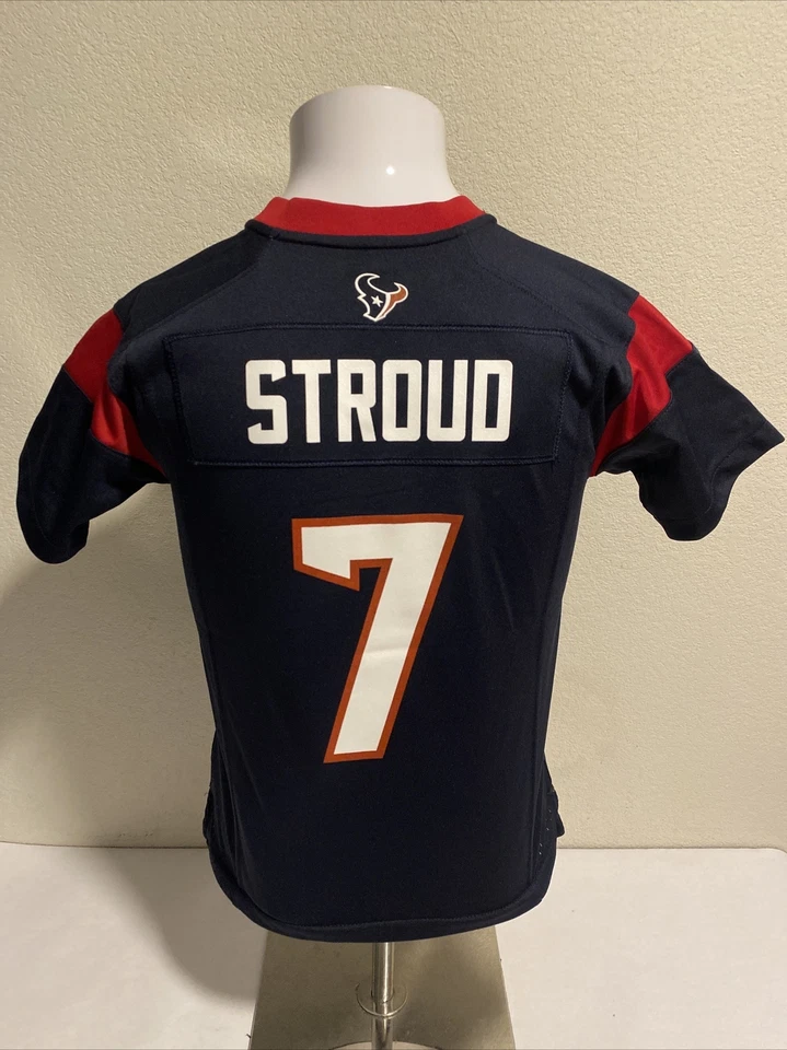 Nike Houston Texans CJ Stroud Rookie Jersey Kids Boys Navy Red Youth Small (8)