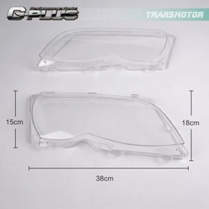 Clear Headlight Headlamp Replacement Lens Fit For BMW E46 3-series 4Door 02-05 - Picture 1 of 11