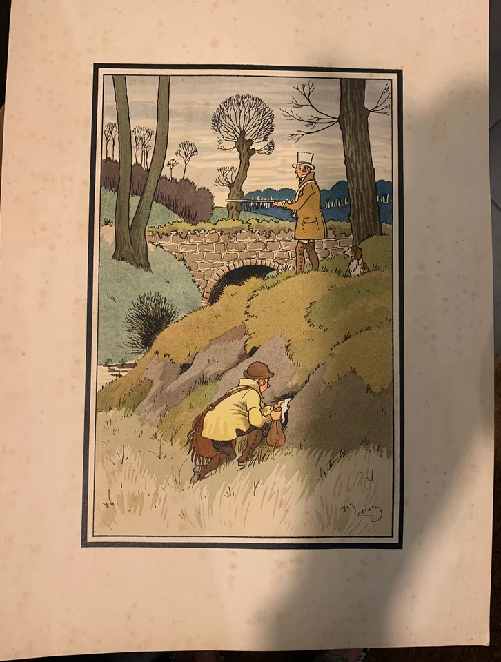 HARRY ELIOTT.LITHO/POCHOIR.SCÈNE DE CHASSE.CIRCA 1930. - Photo 1/1